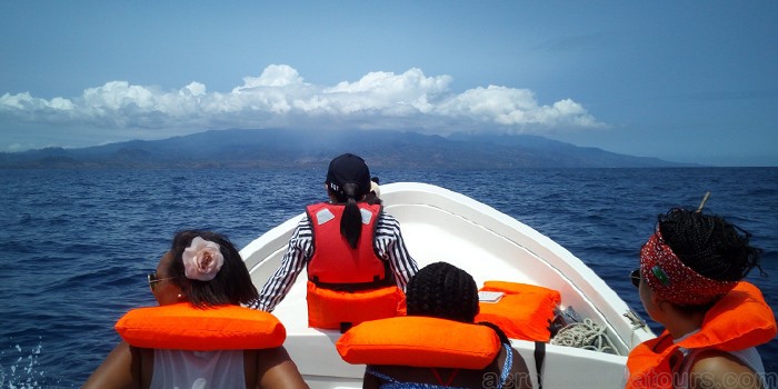 5Days/4Nights Sao Tome Adventure -boat-tour-blue sky Across Africa Tours Travel